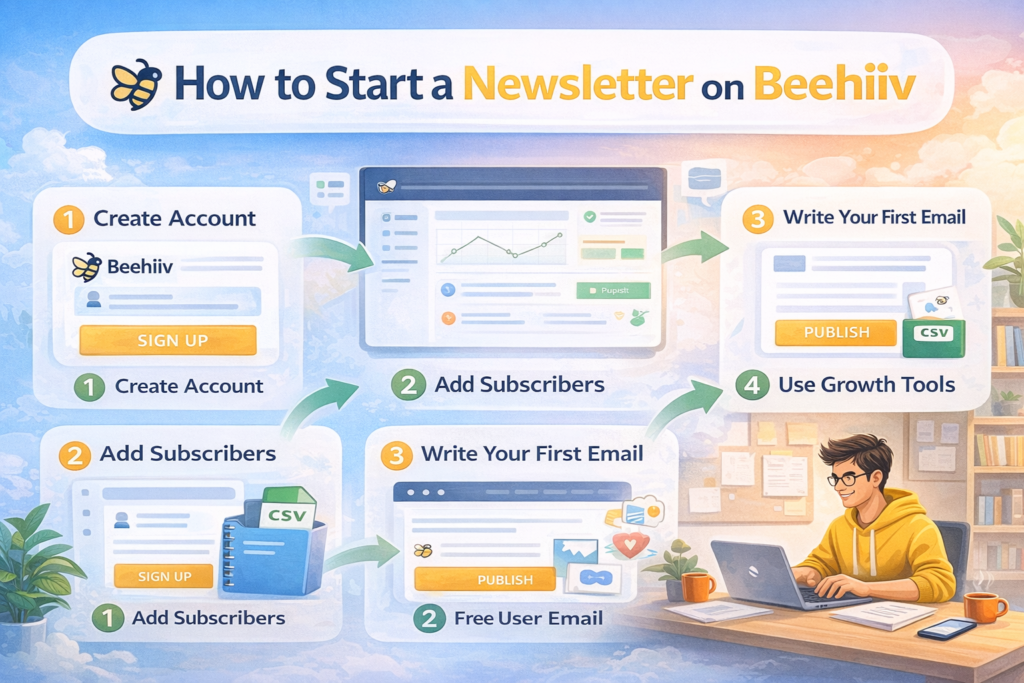 How to Start a Newsletter on Beehiiv